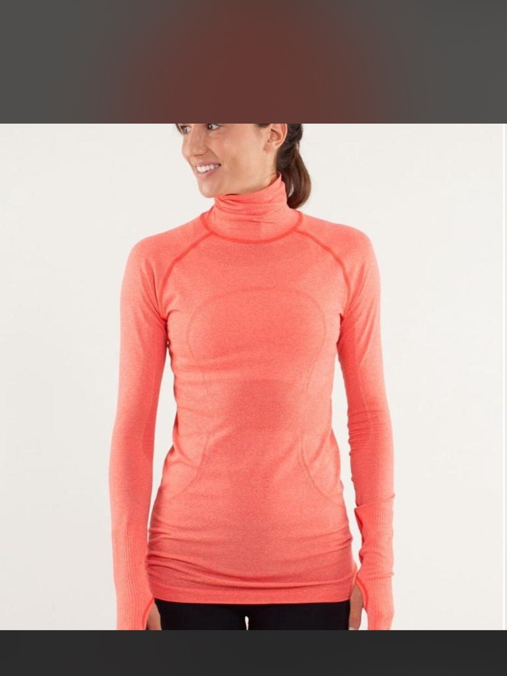 lululemon athletica Coral Turtleneck Long-Sleeve Top